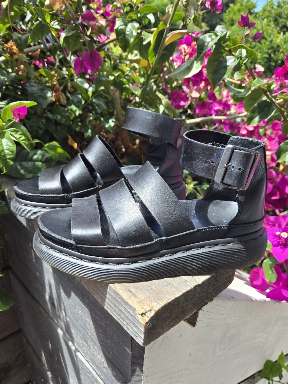 Dr. Martens Clarissa Sandals Black Leather
